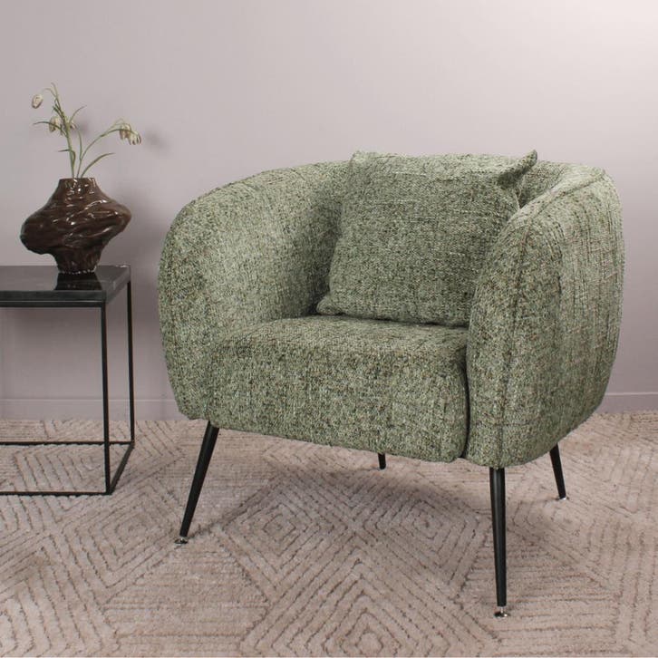 DS4U Olan fauteuil - groen, Huis en Inrichting, Stoelen, Nieuw, Ophalen of Verzenden