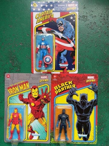 Hasbro - Speelgoed figuur A complete set of 3 Marvel card