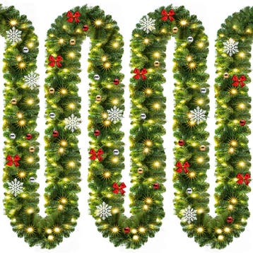 Guirlande Groen 5m 80 LED´s Kerstdecoratie (Kerst artikelen, Verzenden, Nieuw