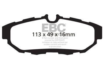 EBC 10-14 Ford Mustang 3.7 Redstuff Rear Brake Pads, Ophalen of Verzenden, Nieuw