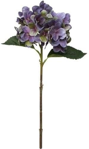 Hortensia hydrangea purple groen zijdenbloem real touch 45, Ophalen of Verzenden, Nieuw