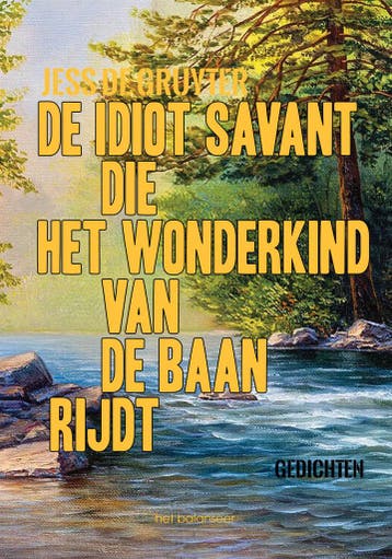 De idiot savant die het wonderkind van de baan rijdt, Verzenden, Zo goed als nieuw, Jess De Gruyter