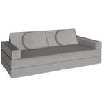 Speelbank Lilly, 8-delig, met slaapfunctie - 160 cm, grijs, Verzenden, Nieuw