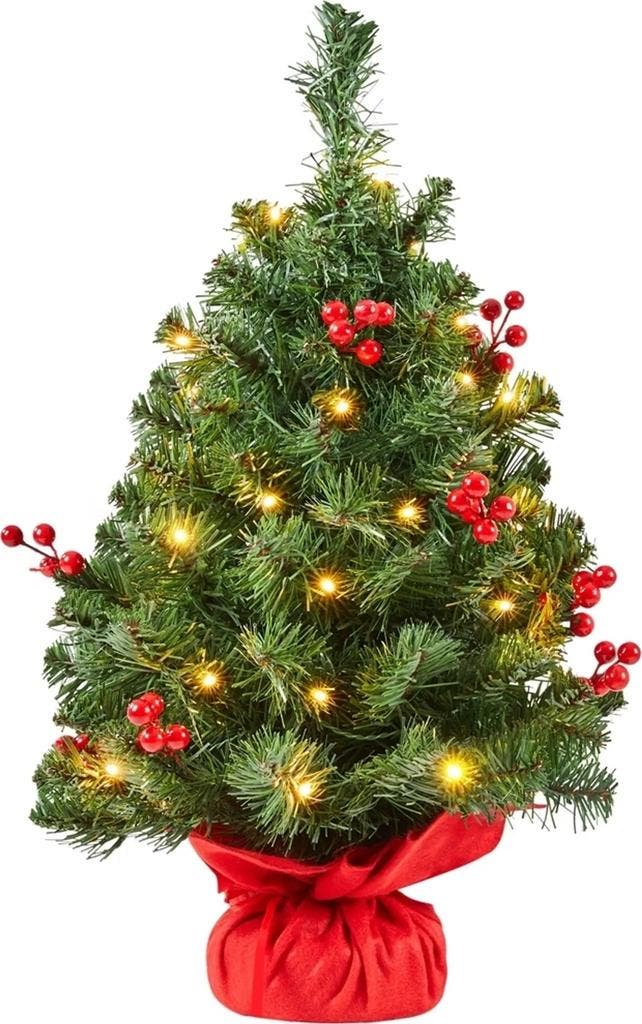 2dekans | Yaheetech Tafelkerstboom Met Verlichting – 38 x 38, Diversen, Kerst, Zo goed als nieuw, Ophalen of Verzenden