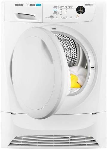 Zanussi Zdh8333p - Warmtepompdroger - 8 kg - 66 dB -, Ophalen of Verzenden, Zo goed als nieuw, Voorlader, 85 tot 90 cm