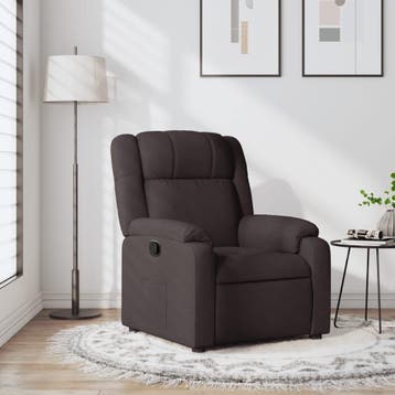 Fauteuil verstelbaar - Donkerbruin | Retourdeal 35% Korting, 75 tot 100 cm, Ophalen of Verzenden, Zo goed als nieuw, 75 tot 100 cm