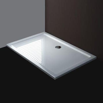 Luxe douchebak SMC rechthoek 120 x 80 x 4 cm wit, Ophalen of Verzenden, Nieuw, Douche