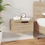vidaXL Nachtkastje wandgemonteerd 34x30x20 cm sonoma, Huis en Inrichting, Slaapkamer | Nachtkastjes, Minder dan 45 cm, Verzenden