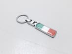 Sleutelhanger Italiaanse vlag dubbelzijdig metaal, Verzenden, Nieuw