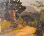 Antoine Guiran (1896-1968) - Aix-en-Provence: la montagne, Antiek en Kunst, Kunst | Schilderijen | Klassiek