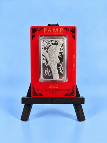 PAMP Suisse Lunar Year of the Tiger 2022 1oz Silver, Verzenden, Zilver