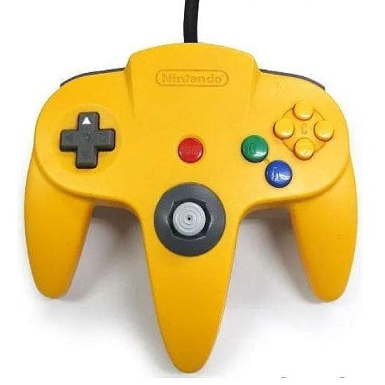 Nintendo 64 controller geel origineel, Spelcomputers en Games, Spelcomputers | Nintendo Consoles | Accessoires, Verzenden