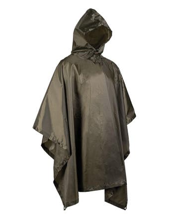 Mil-tec Poncho, Rip Stop, olijfgroen, PE 260 Gram, 141 x..., Ophalen of Verzenden, Nieuw, Regenponcho, Heren