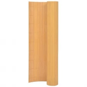 vidaXL Tuinafscheiding dubbelzijdig 110x300 cm geel, Tuin en Terras, Schuttingen, Verzenden, Nieuw, Kunststof, 1 tot 2 meter