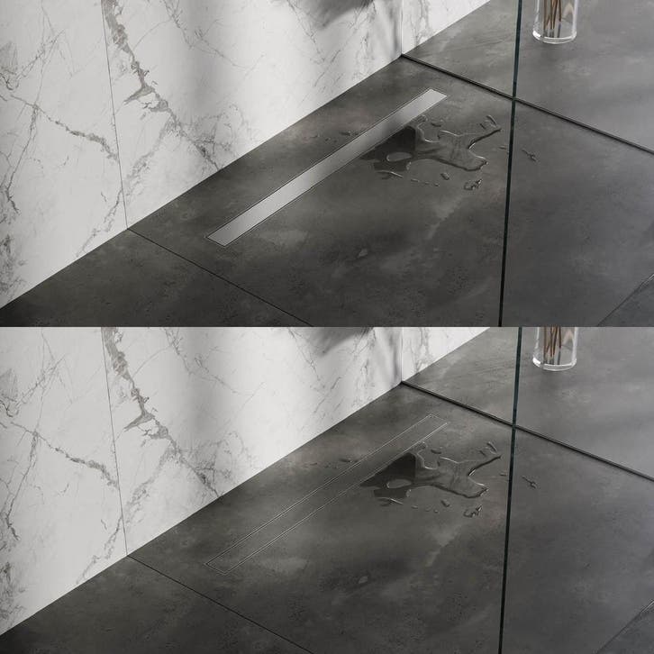 Brauer Douchegoot met Multifunctioneel Rooster en Flens -, Doe-het-zelf en Verbouw, Sanitair, Nieuw, Rvs, Ophalen of Verzenden