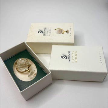 Swarovski - Beeldje, Crystal memories – globe gold 199455 -