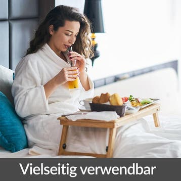 Laptoptafel Bamboe 55x28x35cm ventilatiegaten & lade, Verzenden