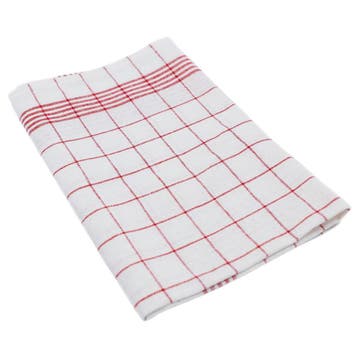GGM Gastro | (10 stuks) Theedoek - halflinnen - 50x70cm - |, Verzenden, Nieuw, Rood, Theedoek of Handdoek