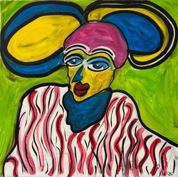 Peter Robert Keil - Frau mit Hut