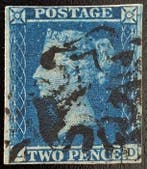 Groot-Brittannië 1841 - Koningin Victoria, 2e plaat 3., Gestempeld