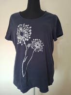 BPC Selection T-shirt met paardenbloemenprint, Kleding | Dames, T-shirts, Bonprix, Blauw, Maat 46/48 (XL) of groter, Zo goed als nieuw