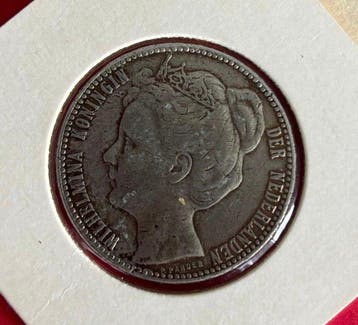 Nederland. Wilhelmina. 1 Gulden 1909 (Zonder minimumprijs)