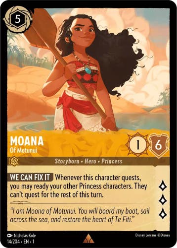 [14/204] - MOANA - Of Motunui ENG FOIL [M/NM], Ophalen of Verzenden, Nieuw