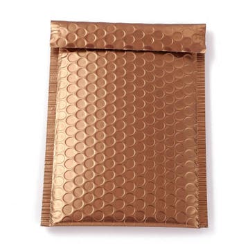 1 x Metallic luchtkussen envelop kleur: Mat Peru afm. 24,..., Diversen, Ophalen of Verzenden, Nieuw