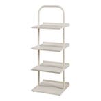 Schoenenrek Poytya met 4 planken champagne 96x34x32 cm [en.c, Verzenden, Nieuw