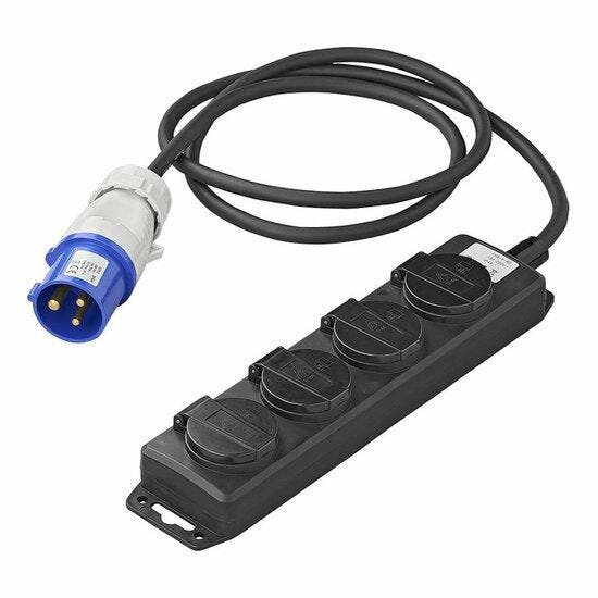 CEE 4-way Schuko socket 1.5M, Auto diversen, Autogereedschap, Verzenden