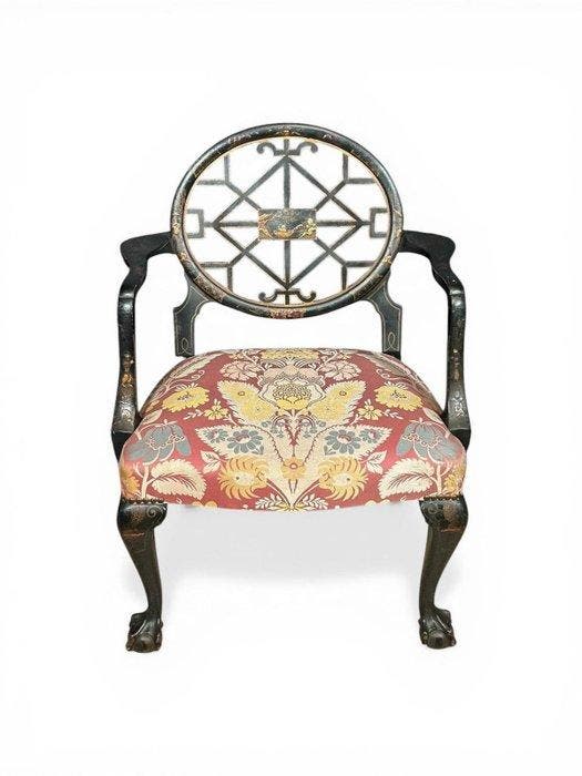 Fauteuil - Hout, Antiek en Kunst, Antiek | Meubels | Stoelen en Banken