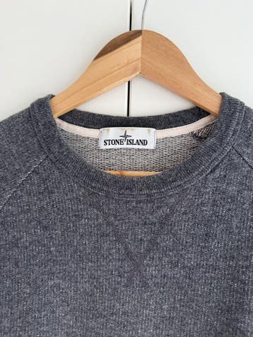 Stone Island Sweater – Grijs gemêleerd – Maat L, Maat 52/54 (L), Verzenden, Stone Island, Grijs