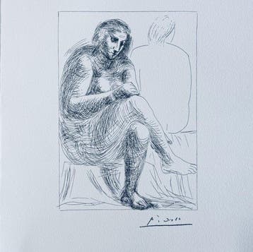 Pablo Picasso (1881-1973) - Le Bain, Antiek en Kunst