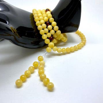 Natuurlijke Baltische barnsteen ketting japa mala met 108