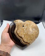 Grote gestreepte calciet Hart - Hoogte: 200 mm - Breedte: