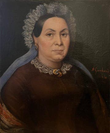 Joseph Alexandre Guichard (1830-1877) - Ritratto di dama, Antiek en Kunst