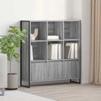 vidaXL Boekenkast 2 pcs Grijs Sonoma 99,5 x 30 x 108 cm, Huis en Inrichting, Kasten | Boekenkasten, Minder dan 50 cm, Verzenden