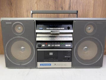 Pioneer - X-HM15-K Portable Boombox Cassetterecorder-speler, Nieuw