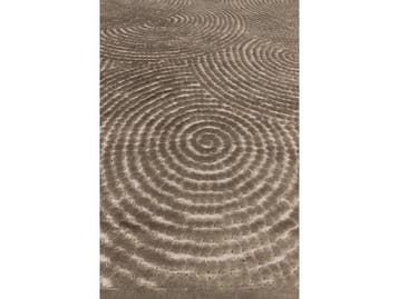 2dekans | Dutchbone Dots Carpet Vloerkleed - Bruin - 170x240, Ophalen of Verzenden, Zo goed als nieuw, Beige