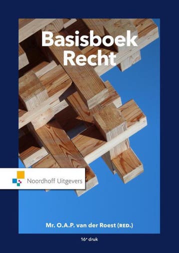 9789001899684 Basisboek Recht | Tweedehands, Boeken, Verzenden, Zo goed als nieuw, O.A.P. van der Roest