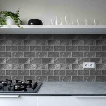 Zelfklevende Mozaïek Tegel - Afimera Antraciet Leisteen, Huis en Inrichting, Ophalen of Verzenden, Nieuw