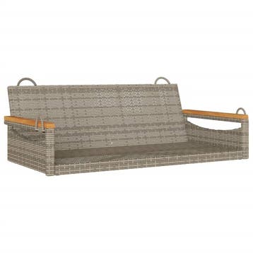 Rattan Hangbank Grijs | 66% Korting | Snel Beslissen, Ophalen of Verzenden, Nieuw, Wicker