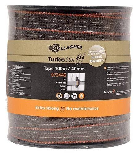 Gallagher TurboStar Lint 40mm terra 100m, Tuin en Terras, Gaas en Draad, Ophalen of Verzenden