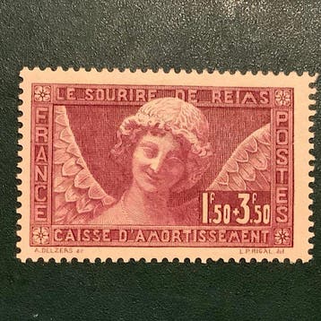 Frankrijk 1930 - Lach van Reims - MNH - Yvert 256, Gestempeld