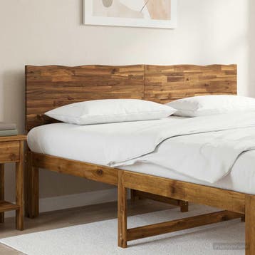vidaXL Live Edge Hoofdbord ROSTOCK Naturel 180 cm Massief, Verzenden, Nieuw, Bruin, Hout