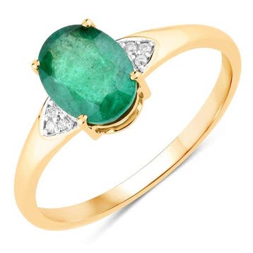 Zonder minimumprijs - Ring - 14 karaat Geel goud - 1.20ct., Nieuw