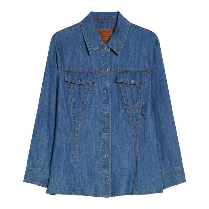 Pennyblack • denim blouse Igloo • 36 (IT42), Kleding | Dames, Tops, Blauw, Nieuw, Maat 36 (S), Verzenden