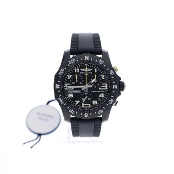Breitling Endurance Pro Black X82310; Chronograaf Heren..., Overige merken, Overige materialen, Kunststof, Ophalen of Verzenden