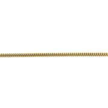 Gouden slangenschakel ketting, Ophalen of Verzenden, Gebruikt, Goud, Goud