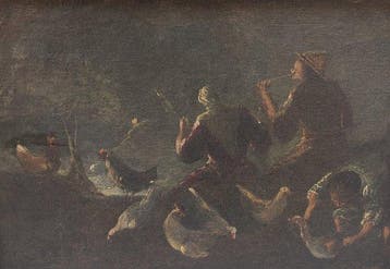 Scuola veneta (XVII) - Contadini, Antiek en Kunst, Kunst | Schilderijen | Klassiek